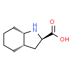 ChemSpider 2D Image | (2R,3aS,7aS)-Octahydro-1H-indole-2-carboxylic acid | C9H15NO2