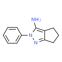 ChemSpider 2D Image | 2-Phenyl-2,4,5,6-tetrahydrocyclopenta[c]pyrazol-3-amine | C12H13N3