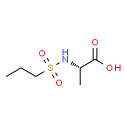 ChemSpider 2D Image | N-(Propylsulfonyl)-L-alanine | C6H13NO4S