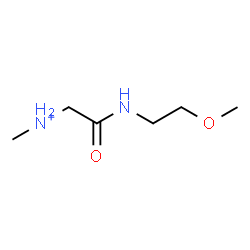 ChemSpider 2D Image | 2-[(2-Methoxyethyl)amino]-N-methyl-2-oxoethanaminium | C6H15N2O2