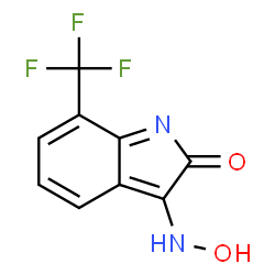 ChemSpider 2D Image | 3-(Hydroxyimino)-7-(trifluoromethyl)indolin-2-one | C9H5F3N2O2