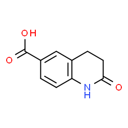 ChemSpider 2D Image | 2-oxo-3,4-dihydro-1H-quinoline-6-carboxylic acid | C10H9NO3