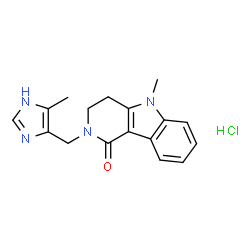 ChemSpider 2D Image | Alosetron hydrochloride | C17H19ClN4O