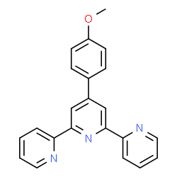 ChemSpider 2D Image | 4'-(4-Methoxyphenyl)-2,2':6',2''-terpyridine | C22H17N3O