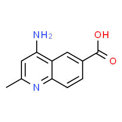 ChemSpider 2D Image | 4-Amino-2-methyl-6-quinolinecarboxylic acid | C11H10N2O2