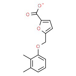 ChemSpider 2D Image | 5-[(2,3-Dimethylphenoxy)methyl]-2-furoate | C14H13O4