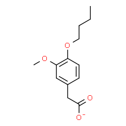 ChemSpider 2D Image | (4-Butoxy-3-methoxyphenyl)acetate | C13H17O4