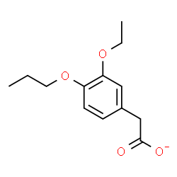ChemSpider 2D Image | (3-Ethoxy-4-propoxyphenyl)acetate | C13H17O4