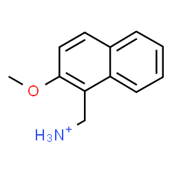 ChemSpider 2D Image | (2-Methoxy-1-naphthyl)methanaminium | C12H14NO