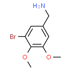 ChemSpider 2D Image | 1-(3-Bromo-4,5-dimethoxyphenyl)methanamine | C9H12BrNO2