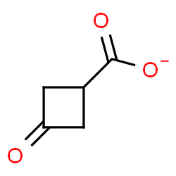 ChemSpider 2D Image | 3-Oxocyclobutanecarboxylate | C5H5O3