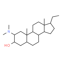 ChemSpider 2D Image | 2-(Dimethylamino)pregnan-3-ol | C23H41NO
