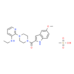 ChemSpider 2D Image | ATEVIRDINE MESYLATE | C22H29N5O5S