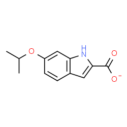 ChemSpider 2D Image | 6-Isopropoxy-1H-indole-2-carboxylate | C12H12NO3