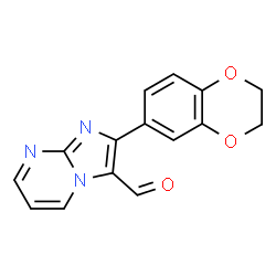 ChemSpider 2D Image | 2-(2,3-Dihydro-1,4-benzodioxin-6-yl)imidazo[1,2-a]pyrimidine-3-carbaldehyde | C15H11N3O3