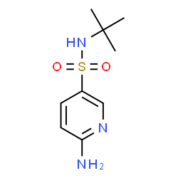 ChemSpider 2D Image | 6-Amino-N-tert-butylpyridine-3-sulfonamide | C9H15N3O2S