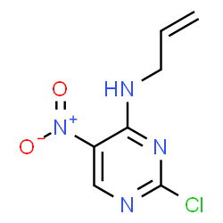 ChemSpider 2D Image | N-Allyl-2-chloro-5-nitro-4-pyrimidinamine | C7H7ClN4O2