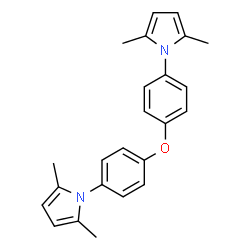 ChemSpider 2D Image | 1,1'-(Oxydi-4,1-phenylene)bis(2,5-dimethyl-1H-pyrrole) | C24H24N2O