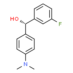 ChemSpider 2D Image | (S)-[4-(Dimethylamino)phenyl](3-fluorophenyl)methanol | C15H16FNO