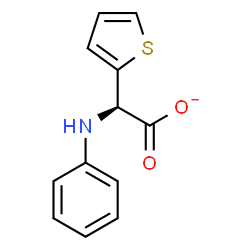 ChemSpider 2D Image | (2R)-Anilino(2-thienyl)acetate | C12H10NO2S