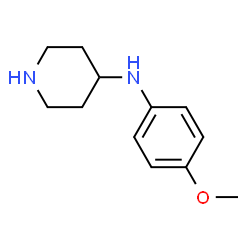 ChemSpider 2D Image | N-(4-Methoxyphenyl)-4-piperidinamine | C12H18N2O