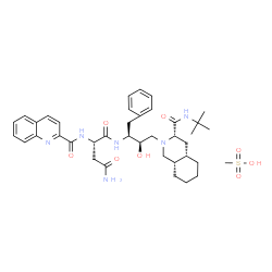 ChemSpider 2D Image | Saquinavir Mesylate | C39H54N6O8S