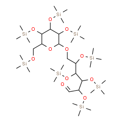 ChemSpider 2D Image | 6-O-[2,3,4,6-Tetrakis-O-(trimethylsilyl)hexopyranosyl]-2,3,4,5-tetrakis-O-(trimethylsilyl)hexose | C36H86O11Si8