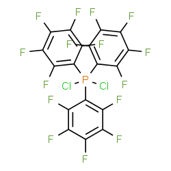 ChemSpider 2D Image | Dichloro[tris(pentafluorophenyl)]phosphorane | C18Cl2F15P