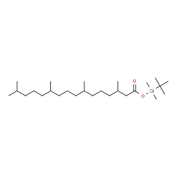 ChemSpider 2D Image | tert-Butyl(dimethyl)silyl 3,7,11,15-tetramethylhexadecanoate | C26H54O2Si
