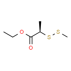 ChemSpider 2D Image | Ethyl (2R)-2-(methyldisulfanyl)propanoate | C6H12O2S2