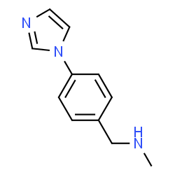 ChemSpider 2D Image | N-[4-(1H-Imidazol-1-yl)benzyl]-N-methylamine | C11H13N3