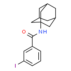 ChemSpider 2D Image | N-(Adamantan-1-yl)-3-iodobenzamide | C17H20INO