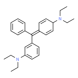 ChemSpider 2D Image | 3-{[4-(Diethylamino)-2,5-cyclohexadien-1-ylidene](phenyl)methyl}-N,N-diethylaniline | C27H34N2