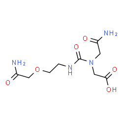 ChemSpider 2D Image | [{[2-(2-Amino-2-oxoethoxy)ethyl]carbamoyl}(2-amino-2-oxoethyl)amino]acetic acid | C9H16N4O6