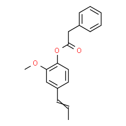 ChemSpider 2D Image | ISOEUGENYL PHENYLACETATE | C18H18O3