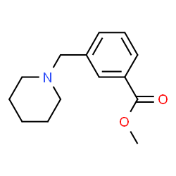 ChemSpider 2D Image | Methyl 3-(1-piperidinylmethyl)benzoate | C14H19NO2