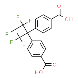 ChemSpider 2D Image | 2,2-BIS(4-CARBOXYPHENYL)HEXAFLUOROPROPANE | C17H10F6O4