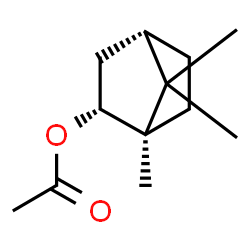 ChemSpider 2D Image | (1R,2R,4S)-1,7,7-Trimethylbicyclo[2.2.1]hept-2-yl acetate | C12H20O2