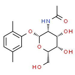 ChemSpider 2D Image | 2,5-Dimethylphenyl 2-acetamido-2-deoxy-beta-L-talopyranoside | C16H23NO6