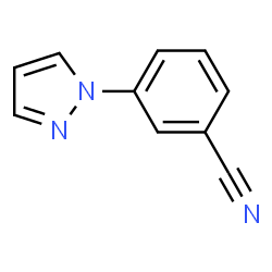 ChemSpider 2D Image | 3-(1H-Pyrazol-1-yl)benzonitrile | C10H7N3