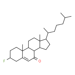 ChemSpider 2D Image | 3-Fluorocholest-5-en-7-one  | C27H43FO
