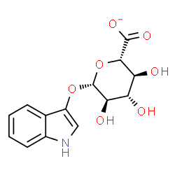 ChemSpider 2D Image | 1H-Indol-3-yl beta-D-glucopyranosiduronate | C14H14NO7