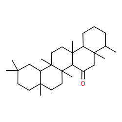 ChemSpider 2D Image | 4,4a,6b,8a,11,11,12b,14a-Octamethylicosahydro-6(2H)-picenone  | C30H50O