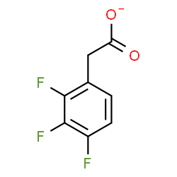 ChemSpider 2D Image | (2,3,4-Trifluorophenyl)acetate | C8H4F3O2