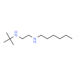 ChemSpider 2D Image | N1-(1,1-Dimethylethyl)-N2-hexyl-1,2-ethanediamine | C12H28N2
