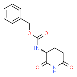 ChemSpider 2D Image | (R)-3-N-Cbz-amino-2,6-dioxo-piperidine | C13H14N2O4