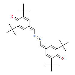ChemSpider 2D Image | 2,5-Cyclohexadien-1-one, 4,4'-(azodimethylidyne)bis[2,6-di-tert-butyl- | C30H42N2O2