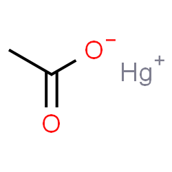 ChemSpider 2D Image | Acetic acid, mercury salt (1:1) | C2H3HgO2