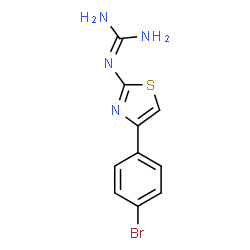 ChemSpider 2D Image | Guanidine, N-[4-(4-bromophenyl)-2-thiazolyl]- | C10H9BrN4S