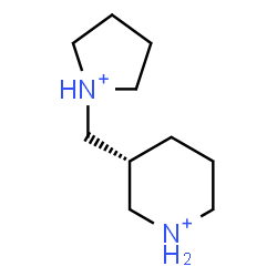 ChemSpider 2D Image | (3R)-3-(1-Pyrrolidiniumylmethyl)piperidinium | C10H22N2